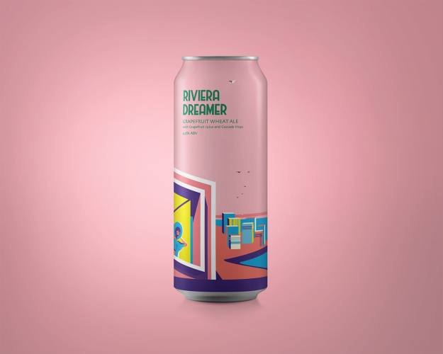 Beatzniks系列啤酒易拉罐插圖包裝設(shè)計