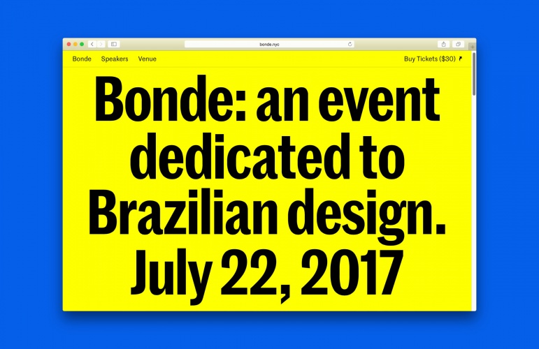 巴西設計大會Bonde品牌形象策劃設計
